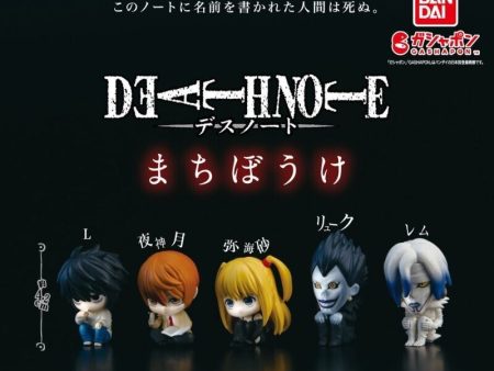 BANDAI Machibouke Death Note Set of 5 Types Figure Capsule Toy JAPAN OFFICIAL For Cheap