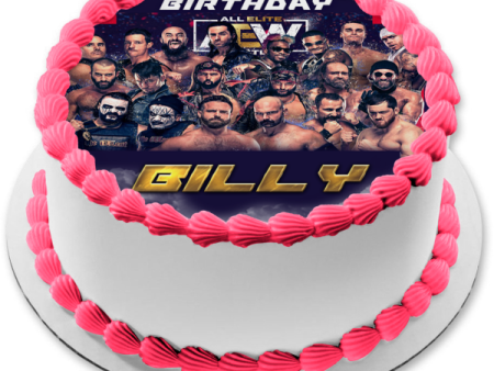 All Elite Aew Men Brian Cage Cash Wheeler and Daniel Garcia Edible Cake Topper Image ABPID56548 on Sale