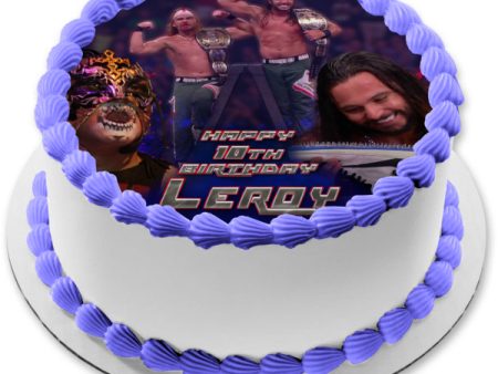 The Young Bucks Matthew Massie Nicholas Massie Aew Professional Wrestling Team Promoters Edible Cake Topper Image ABPID56557 Hot on Sale