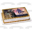 The Mandalorian and the Child Grogu Sunset  Photo Frame Edible Cake Topper Image ABPID56530 Cheap