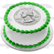 Us Quarter Currency 25 Cents American Money Edible Cake Topper Image ABPID56542 Fashion