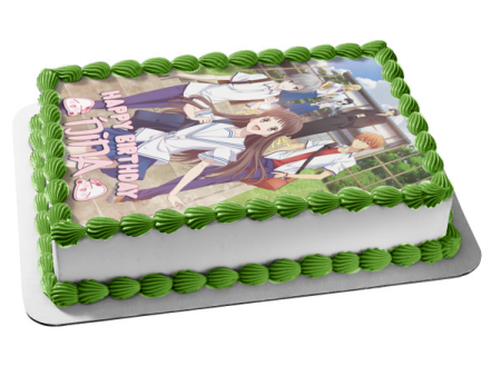 Fruits Basket Furuba Cast Poster Yuki Kyo Tohru Shigure Arisa Saki Edible Cake Topper Image ABPID56534 Cheap