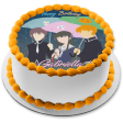 Fruits Basket Furuba Stylized Umbrellas Yuki Kyo Tohru Edible Cake Topper Image ABPID56535 Fashion