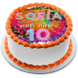 Straight Outta Single Digits Happy 10th Birthday Glitter Your Personalize Name Edible Cake Topper Image ABPID56546 For Discount