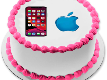 Apple I Phone Edible Cake Topper Image ABPID56551 For Cheap