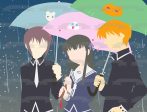 Fruits Basket Furuba Stylized Umbrellas Yuki Kyo Tohru Edible Cake Topper Image ABPID56535 Fashion