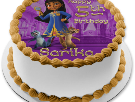 Mira Royal Detective Mikku and Chikku Purple Palace Edible Cake Topper Image ABPID56539 Online Hot Sale