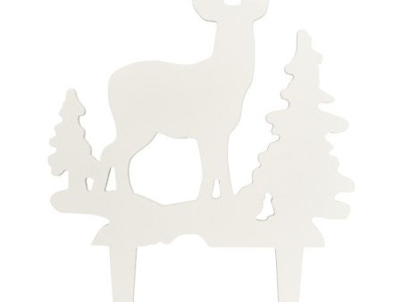 Deer and Pine Trees Gum Paste Layon Online Sale