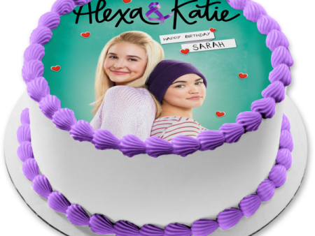 Alexa and Katie Friends Pose Poster Edible Cake Topper Image ABPID56502 Online