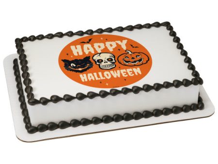 Frightful Halloween Edible Cake Topper Image Cheap